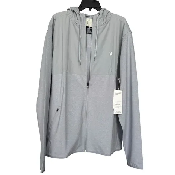 Vuori Men’s Sunday Element Jacket Platinum Heather Gray XXL V215 New w/tag $128 - Picture 1 of 4
